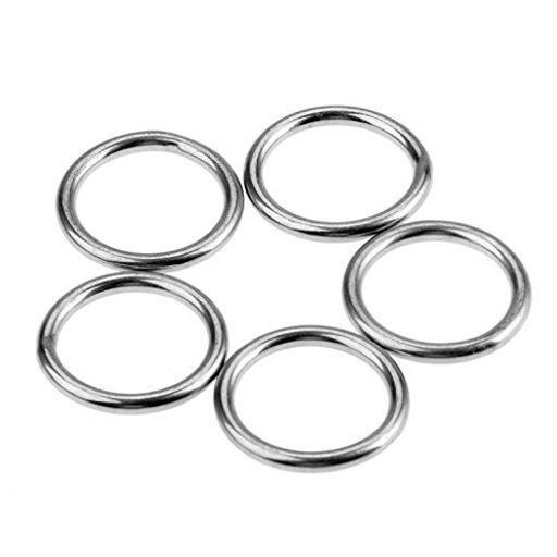 5個入りステンレス鋼Oリング溶接ステンレススチール製Oリングセット船用ハンギングリングボート用内径2..