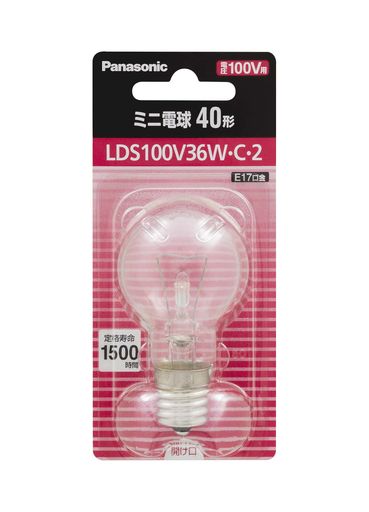 ѥʥ˥å ߥŵ 르󥬥 ߥ˥ץȥŵ 100V 40(36W) E17 35MM ꥢ 1 LDS100V36WC2