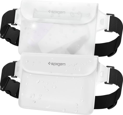 SPIGEN防水ケース小物防水ポーチ2個セット完全防水IPX8認証防水ケース海プールアウトドアスマホ三重チャックベルクロPVC大容量ウエストポーチ防水バッグA620AMP06022(スノー・ホワイト) SPIGEN防水ケース小物防水ポーチ2個セット完全防水IPX8認証防水ケース海プールアウトドアスマホ三重チャックベルクロPVC大容量ウエストポーチ防水バッグA620AMP06022(スノー・ホワイト)