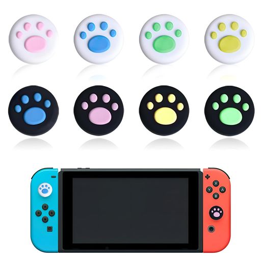 アナログスティックカバーswitchボタンカバー猫の肉球デザイン親指グリップキャップジョイスティックキャップ(Switch/SwitchLite/SwitchOLED対応)滑り止め親指グリップキャップ取り付け簡単保護… アナログスティックカバーswitchボタンカバー猫の肉球デザイン親指グリップキャップジョイスティックキャップ(Switch/SwitchLite/SwitchOLED対応)滑り止め親指グリップキャップ取り付け簡単保護…