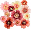 Acideaパーティー飾りお花紙誕生日飾りペーパーフラワー記念日100日ペーパーポンポン装飾お祝い花イベントオーナメントお祭りパーティー飾りースデーデコレーショ...