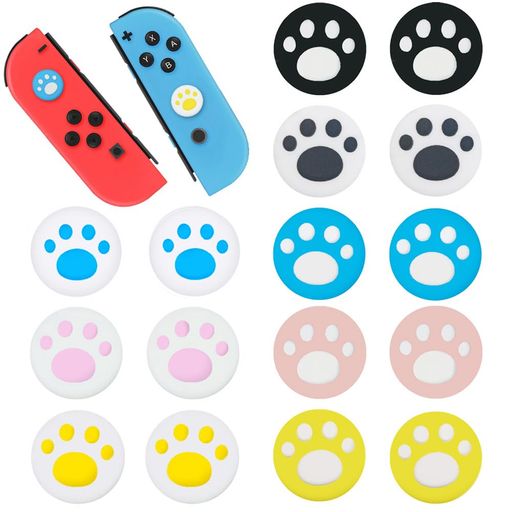 YJRUNFUスティックカバーアナログスティックカバージョイスティックカバー【SWITCH/SWITCHLITE/SWITCHOLED対応】保護カバー柔軟滑り止め親指グリップキャップアシストキャップ猫手肉球猫の爪 YJRUNFUスティックカバーアナログスティックカバージョイスティックカバー【SWITCH/SWITCHLITE/SWITCHOLED対応】保護カバー柔軟滑り止め親指グリップキャップアシストキャップ猫手肉球猫の爪
