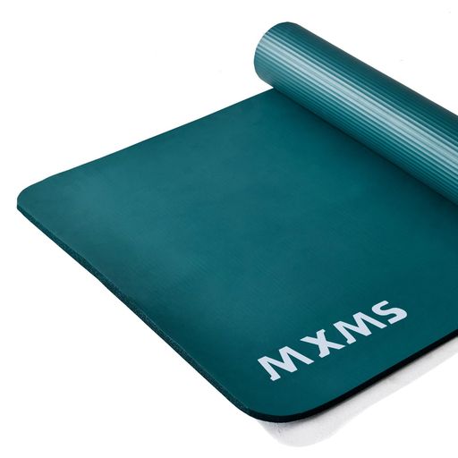 YURENメンズ用トレーニングマット幅広90*200cm極厚10mm15mm特大ヨガマット高密度ニトリルゴム筋トレマットピラティスエクササイズマット滑り止め初心...