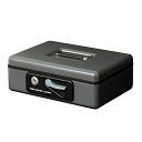 プラス金庫手提金庫小型W230xD194x80mmダークグレー12-863(3)