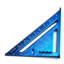 NCDOI角度定規7インチアルミニウム合金測定定規木工三角分度器 BLUE