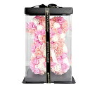 FLORASHOWローズベア枯れない花造花ぬいぐるみインテリア誕生日バレンタインデークリスマス元旦新年プレゼントデコレーション箱付き(三色)