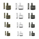 ファスナー 修理 部品 ラッチ スライダー ジッパー修理キット ファスナー 下止め ファスナー 蝶棒 ジッパー交換キット ジッパー ストッパー ジッパー修理 ジッパー挿入ピン ファスナー オープンエンドジッパーストッパー 3色 4サイズ 12セット #3(3)