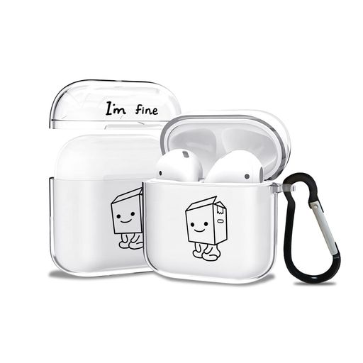 AirPods3ケースエアポッツ第3世代/第三世代ケースおしゃれかわいいクリア充電面白いウケるダジャレネタイヤホンイヤフォンダジャレぶさかわブサかわいいブサカワ...