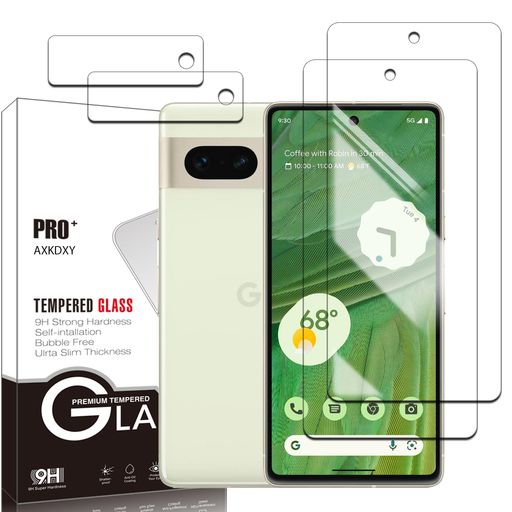 【2+2枚セット】GooglePixel7用のガラスフィルムフィルム(2枚)+レンズ保護フィルム(2枚)強化ガラス液晶保護フィルム液晶ガラスケースフィルム硬度9H·指紋防止·気泡なし·貼り付け簡単GooglePix… 【2+2枚セット】GooglePixel7用のガラスフィルムフィルム(2枚)+レンズ保護フィルム(2枚)強化ガラス液晶保護フィルム液晶ガラスケースフィルム硬度9H·指紋防止·気泡なし·貼り付け簡単GooglePix…