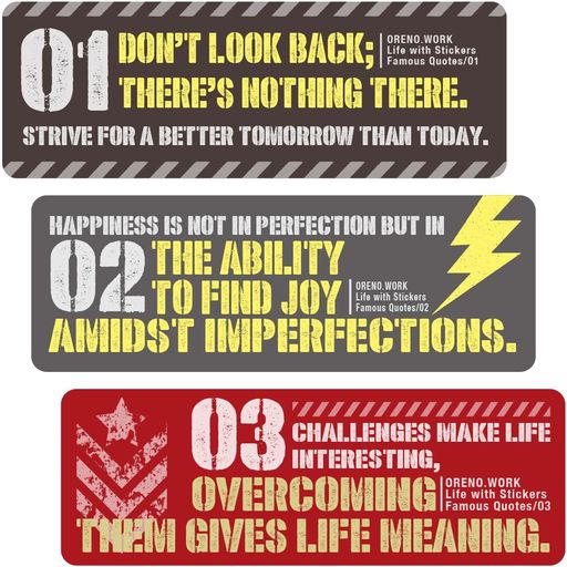 ミリタリー風メッセージステッカー3枚セットバイク/車/スマホケースなど貼ってもOK