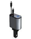車充電器シガーソケットusb巻き取り式カーチャージャーLEKVKM高速4ポートアダプター急速充電カーシガーライタープラグ、iPhoneおよびType-Cポート、...