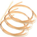 FOMIYESバスケット作り用品3巻物竹短冊細い平たい葦とぐろ籠作り杖材料用籐籠織り材料DIY工芸品黄ラウンドリード