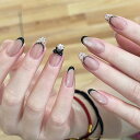 SEMTIMネイルチップ30枚入3Dミディアムショートラウンドつけ爪短めネイルチップミディアムロングネイル人気和風かわいいシンプルおしゃれ成人式入学式卒業式付け爪チップ(BY1955)
