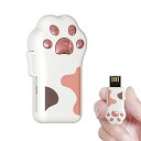 BILIOUSUSBメモリかわいい猫の足フラッシュメモリ小型大容量64GBスライド式可愛いUSB2.0カラフル2年保証耐衝撃防水防塵(128GBピンク)