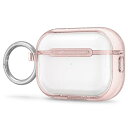【CYRILL】 BY SPIGEN AIRPODS PRO 2 互換ケース クリア 透明 グリッター ピカピカ キラキラ レディース MAGSAFE対応 QI充電 ワイヤレス充電 耐久性 AIRPODS PRO 第2世代 ケース 保護 カラビナ付き(2)
