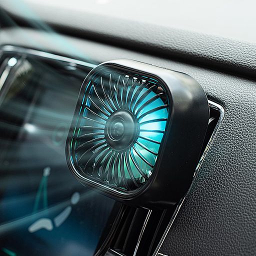 C-Timvasion小型軽量大風量車載扇風機・LEDライト機能付き強風量省エネ夏対応車用USBファン・3段階風量調節角度調節360°回転7枚羽根車用扇風機「エアコン取り付け型」日本語説明書(2.0)