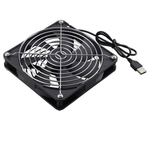 冷却ファン12CM USB 扇風機卓上 PC クーラCPU冷却 DC 5V 120X120X25MM ケースファン ノートパソコン 水槽/ルーター/PS4/PS3/PS2/XBOX 対応