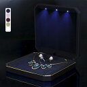 HSLFUAI大型ネックレスボックスネックレスギフトボックスLEDライト付きネックレス用ジュエリーボックス結婚式/誕生日/バレンタインデー/母の日/クリスマス用...