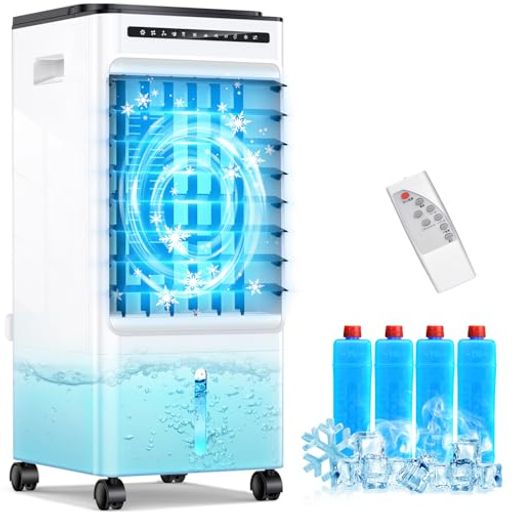 【2025革新モデル】冷風扇冷風機クーラー並みに涼しい省エネ大容量強力静音3段階風量3種モードポータブ..