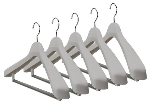 シンコハンガー(Shinkohanger)スーツハンガーストップ幅45cm厚み5.2cm衣類ハンガーワイド大きいかたくずれ防止すべり止め付のバー回転フックおしゃ...