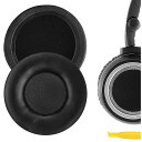 GEEKRIA イヤーパッド QUICKFIT 互換性 パッド アーカーゲーAKG K450 K480 Q460 K430 K420 ヘッドホンに対応 パッド イヤー/イヤーカップ プロテインレザー (ブラック)