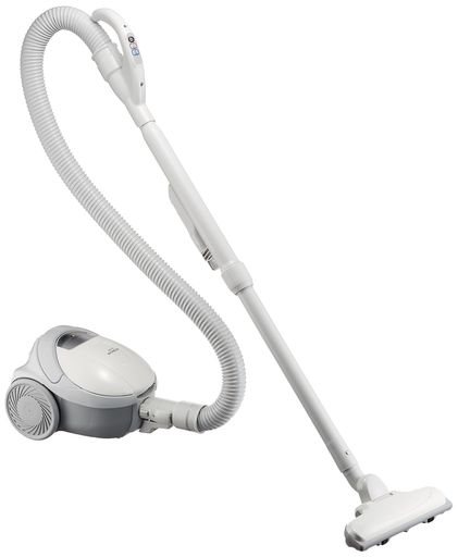 日立掃除機紙パック式軽量コンパクトハイパワー530W丸洗いヘッドすき間用吸口付き手元スイッチCV-VP5Wホワイト