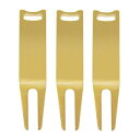 Hantoxゴルフフォークゴルフフォーク亜鉛合金きらめきの質感ゴルフ用品持ち運び便利3個入り