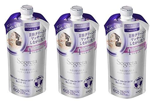 【3個セット】セグレタ洗えるマッサージ美容クリームつめかえ用285mlx3個