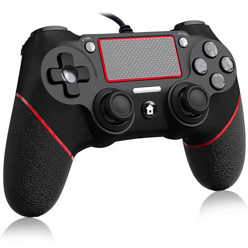 P4コントローラー有線プレステ4ゲームパッドアップグレード版USB接続二重振動人間工学高耐久ボタンP3/P..