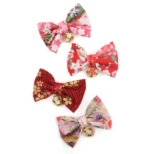 BIANHUAN髪飾りヘアクリップ子供ベビーキッズヘアアクセサリー子供用和風クリップ女の子着物袴花リボン..