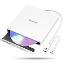 【2024革新型・高速USB3.0対応】 CD DVDドライブ 外付け...(2)