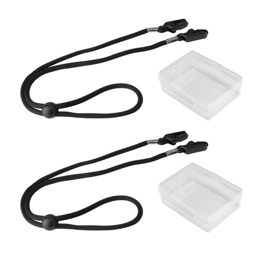 [badbowl]帽子クリップ飛ばない2個セット帽子紐クリップハットクリップ帽子用あごひも帽子ストラップクリップ式キャップクリップ脱着式調節可能レジャーアウトドア(BlackBlack)