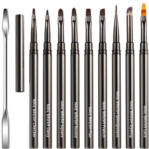 Justitジェルネイル筆ネイルブラシセットネイル筆ジェルネイルブラシジェルブラシネイルアートブラシジェルネイル絵描きブラシネイル筆セット初心者セット·...