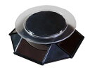プラッツソーラーターンテーブル120ブラックW145xD157xH37mm(回転台直径80mm・120mm)耐荷重200g以下PMM-12bkディスプレイ用アク...