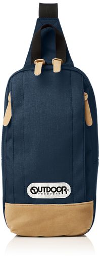 [アウトドアプロダクツ]ショルダーバッグクラシック縦型スウェード合皮モバイル収納無地ネイビー