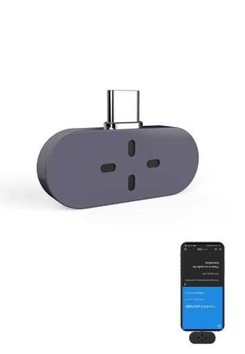 タイムケトルZERO翻訳機通訳機充電不要スマホに挿すだけ96言語対応双方向オフライン録音機能音声翻訳機..