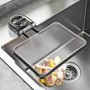 JOYSTECH 三角コーナーいらず 強力吸盤 水切りネットホルダー シンク ゴミ受け 生ゴミ水切り 折り畳み 省スペース 浮かせる キッチン シンク 台所 水...