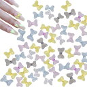 ネイルパーツ リボン 約95個セット 3D 立体 蝶結び 可愛い ジェルネイル ジュエリーパーツ ハンドメイド ネイルアート レジン封入 ランダムカラー