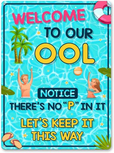 XUWEHUA(小さな店)ブリキの看板水泳の装飾30cmX20cmレトロな看板.適切な.バー.カフェ.屋内.屋外.ガレージ.壁の装飾