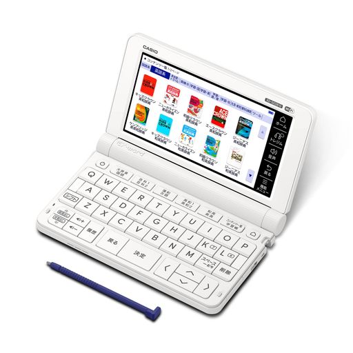 電子辞書 CASIO(カシオ) 電子辞書 小学生・中学生 (推奨) 小5-中3向け エクスワード XD-SX3810WE 220コンテンツ ホワイト XD-SXN381WE セット