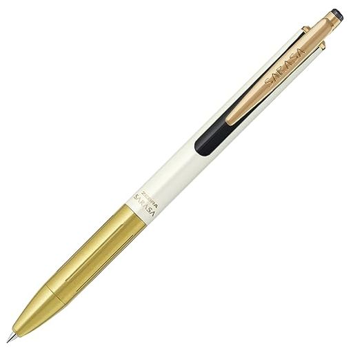 ゼブラジェルボールペンサラサグランド20周年記念モデル0.5mmホワイトゴールド軸黒インクP-JJ56-20TH-WGO ゼブラジェルボールペンサラサグランド20周年記念モデル0.5mmホワイトゴールド軸黒インクP-JJ56-20TH-WGO