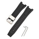 カシオ用 GST-W300 / GST-S300 / GST-W310 / GST-W330 / GST-W100用 バンド 交換バンド ベルト シリコン製 ス...