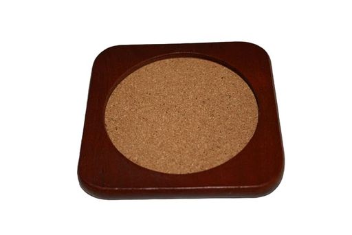 つかさきコルクコースター角茶25-151