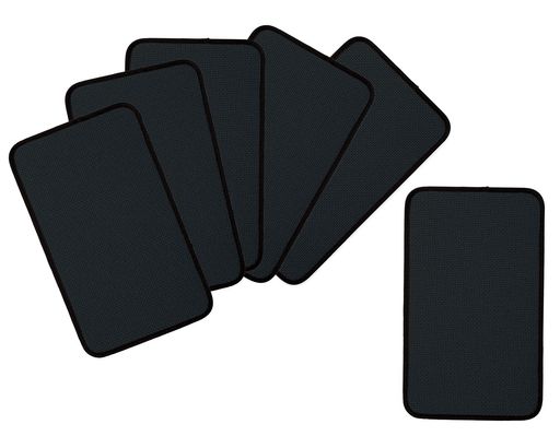 サントリーマーケティングメッシュアイスペール&ウォーターマット角型ブラック6枚入131-241約縦15x横25..