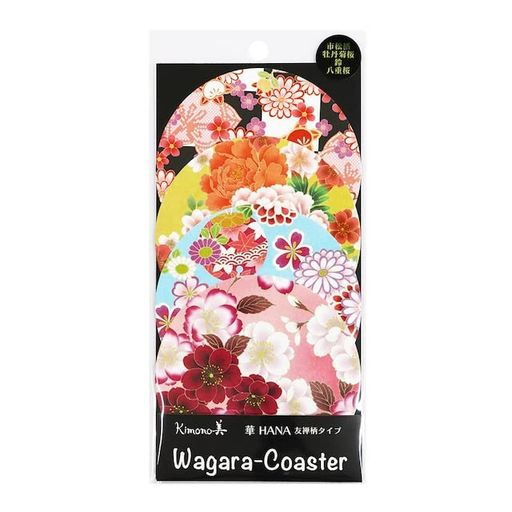カミイソ産商(Kamiiso)kimono美和紙コースター華HANA友禅柄タイプNo.315