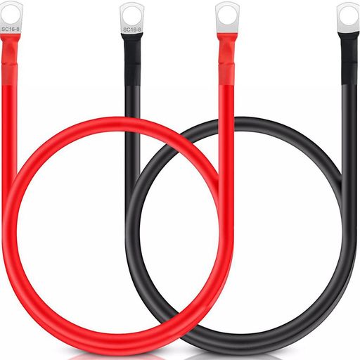 【パラメータ】バッテリー側ネジ径 8 mm、芯線面積(SQ):16mm2 、参考ゲージ数 5AWG、丸型圧着端子:R16-8、許容電流値 100 A。 【過酷な環境を防ぐ】このバッテリーワイヤーには、高品質の銅線を覆うPVC絶縁ジャケットが付いています。このインバーター ケーブルは、抵抗が低く、高温安定性を備えた純銅線で作られています。 【複数の電源接続方法】このバッテリーコネクタを使用すると、電源設定を調整できる適度なサイズをお楽しみいただけます。並列接続または直列接続が必要な場合でも、簡単に切り替えることができます。これにより、スペースと電力要件を最適化できます。 【適用範囲】インバーターケーブルは、自動車、トラック、マリンボート、ソーラー、RV、トレーラー、ゴルフカー、オートバイ、芝刈り機などの電力用途によく使用されます。 【パッケージに含まれるもの】50cm 16mm2バッテリーインバーターケーブルには。