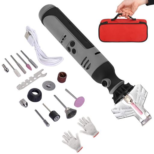 bumxcaチェーンソー目立て機【コードレス改良】チェーンソー目立て【5000-18000rpm6段階速度調節】研磨..