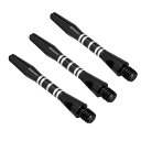 PATIKILダーツシャフト35mm/1.4”3本セット2BAスレッドアルミニウム製ダーツアクセサリースチールチップ用黒