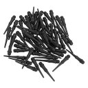 PATIKILプラスチックダーツチップ2BAスレッド90個入りソフトダーツチップ交換用ダーツアクセサリー黒