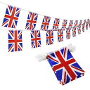 イギリス国旗ガーランド旗バナー30枚英国国旗UKフラックガーランド旗インテリア国際交流運動会フェスティバルマラソン応援フラッグレターバナー居酒屋バー国際学校デコレーション10M